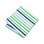 Pocket Square // Caramoor Textured Stripe