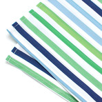 Pocket Square // Caramoor Textured Stripe