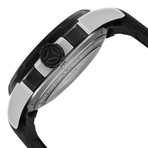 Automatic Chronograph // White Dial Black Rubber