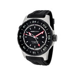 Pilot Limited Edition Automatic // GMT Black Dial Black Rubber III