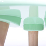 High Lacquer Stool (Green)