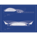 Eero Saarinen // TWA Side and Rear Elevations