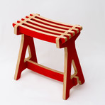 Gravity Collection Stool (Strawberry Red)