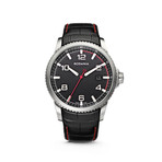 Xseba Ronda 715 Swiss Quartz // Black + Black Leather Strap