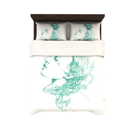 Queen of the Sea // Duvet Cover (Twin:  68" x 88")