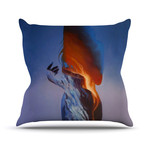 Volcano Girl  // Throw Pillow (Medium: 16" x 16")