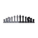 Chess Pieces // Double Weighted (Silver, Black)