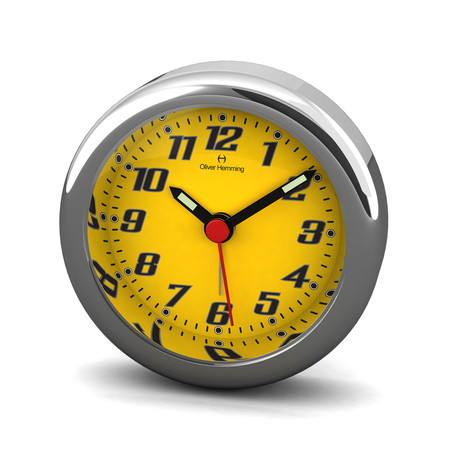Desire Alarm Clock // Yellow Face (6cm Diameter)
