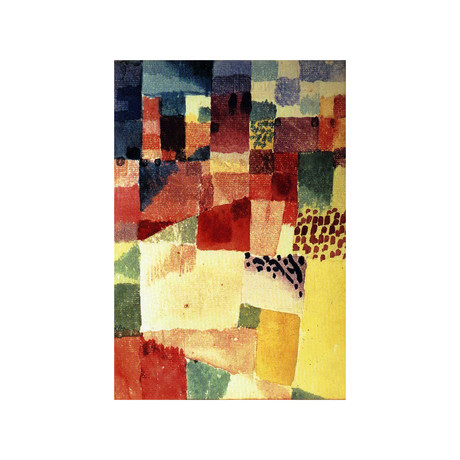 Hammamet by Paul Klee (Small: 19"x27" (1.5" Deep))