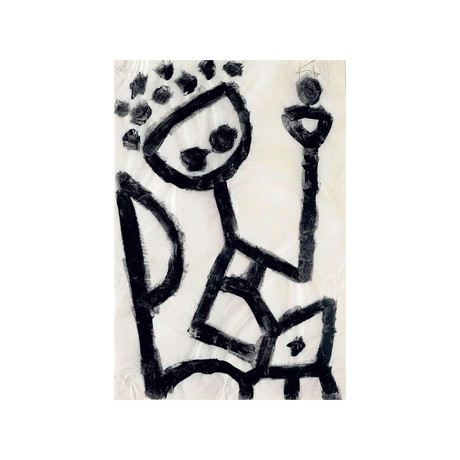 Mumon Drunk Falls into the Chair by Paul Klee (Small: 19"x27" (1.5" Deep))