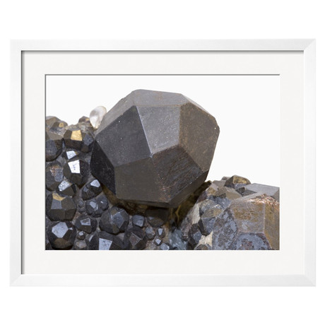 Garnet Crystals, Russell, Massachusetts, USA (White Wood Soho Frame)
