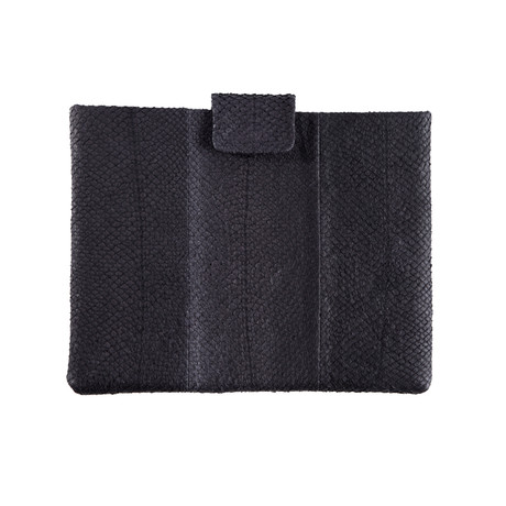 iPad Flap Salmon Leather // Black (iPad)