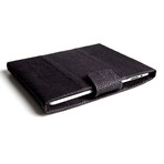 iPad Flap Salmon Leather // Black (iPad)