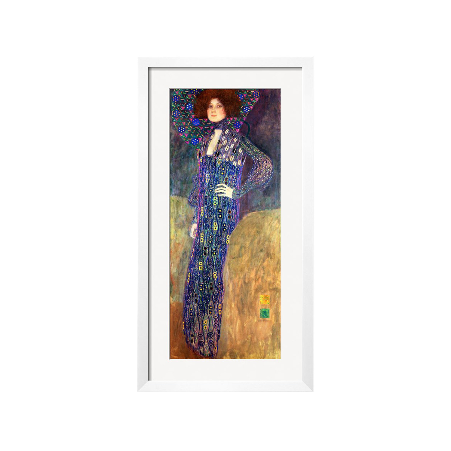Emilie Floege (White SOHO Wood Frame) - Gustav Klimt - Touch of Modern