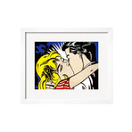 Roy Lichtenstein // Kiss II, c.1962 (White Frame)
