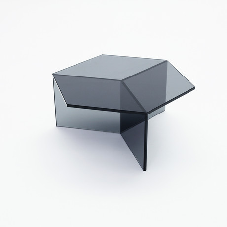 Isom Glass Table // Grey