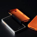 Kibardindesign // iPhone 4s Aluminium Case // Silver (Black)