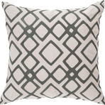 Pillow Kit // Pewter, Feather Gray (18" x 2"W x 18"H, Down Fill)