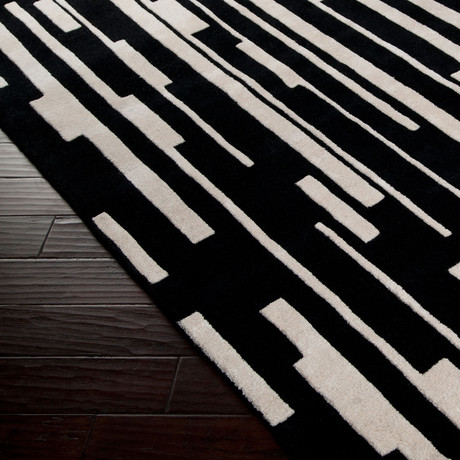 Modern Classics // Jet Black, Ivory (5'L x 8'H)