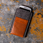 Wool & Leather Case // S3/S4 (Brown)