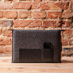Wool & Leather Case w/ Pencil + Notepad // Macbook 13" Retina (Brown)