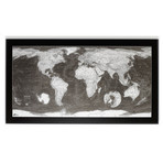 Classic World Map // Monochrome (Paper)