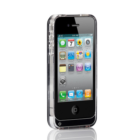 Power Case & 3 Changeable Panels // iPhone 4/4S (Black)