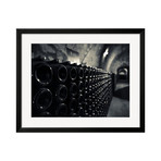France, Pommery Champagne Winery, Champagne Cellars (SOHO Black Wood Frame)