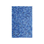 Cow Hide Rug // Multi-Blue Mosaic (6'L x 9'H)