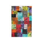 Multi-Color Cow Hide Rug // MH271 (4'L x 6'H)