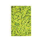 Cow Hide Rug // Green Ticking (5'L x 8'H)