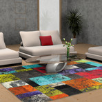 Multi-Color Cow Hide Rug // MH271 (4'L x 6'H)