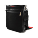 PLATFORMA Leather Messenger Bag for iPad 2/3/4 // Black Cover