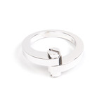 Cartier 18k White Gold Entrelaces Ring // Size 10