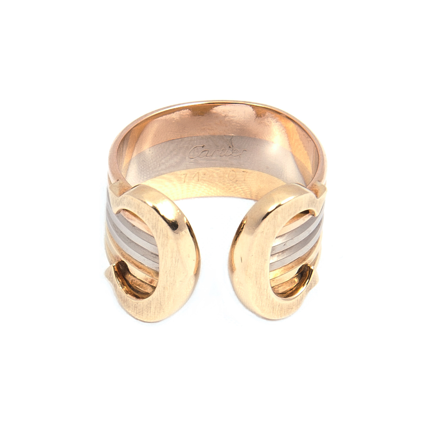 Cartier Men's 18k Tricolor Ring // Size 5 - Cartier Vintage Jewelry ...