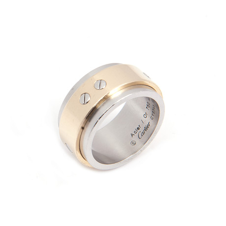 Cartier Men's Love Ring in 18k Yellow Gold + Steel // Size 10