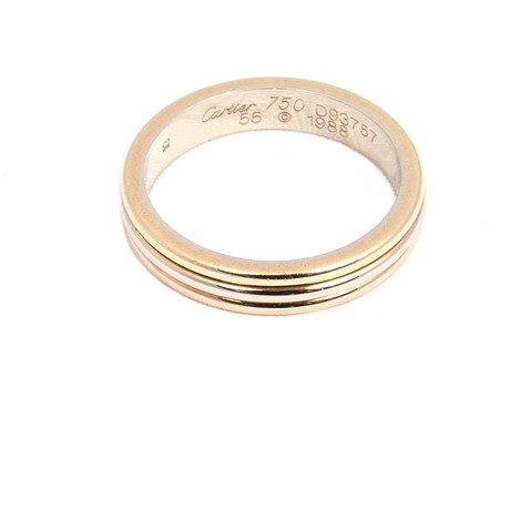 Cartier Men's Trinity 18k Tricolor Ring // Size 7.25