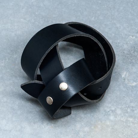 Leather Belt // Black (34")
