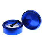 Deluxe Herb Grinder with Pollen Scoop // Blue – Limited Edition
