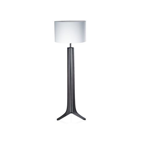 Forma LED Floor Lamp // Dark Stained Walnut (Black)