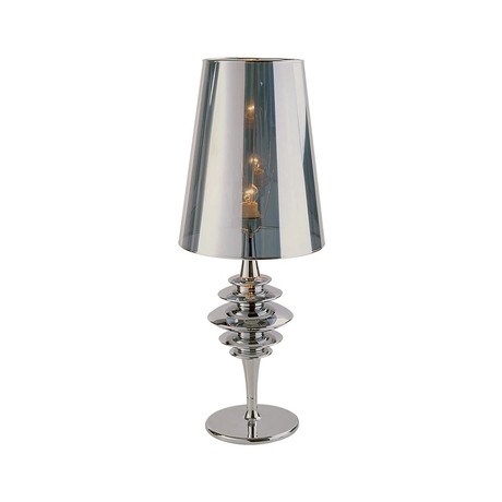 Contemporary Table Lamp // Silver