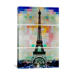 Eiffel Tower // Blue Hue Slate (Small: 18"L x 26"H)