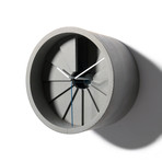 4th Dimension Wall Clock // Blue + Gray (5.91" Diameter)