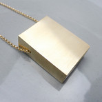 Minimalist Solid Brass Necklace