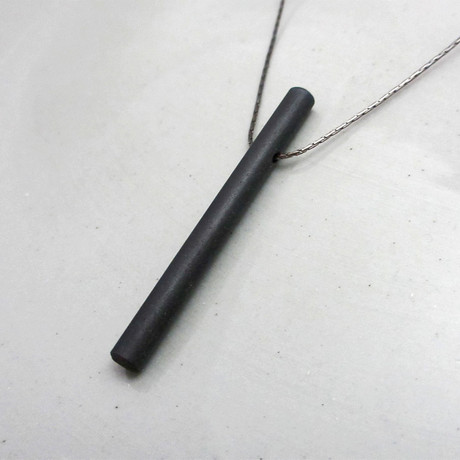 Minimalist Black Steel Necklace