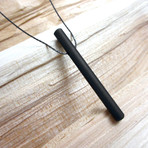 Minimalist Black Steel Necklace