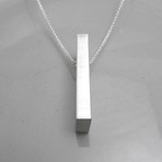 Industrial Aluminum Rectangle Necklace