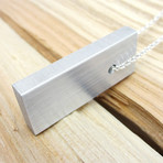 Industrial Aluminum Rectangle Necklace