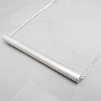 Minimalist Aluminum Tube Necklace