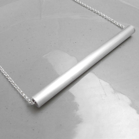 Minimalist Aluminum Tube Necklace